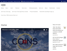 Tablet Screenshot of coinssince1994.com